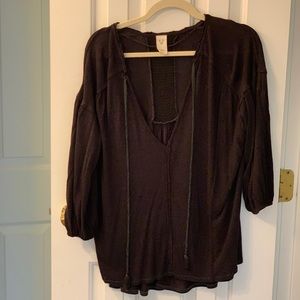 Free people 3/4 sleeve top